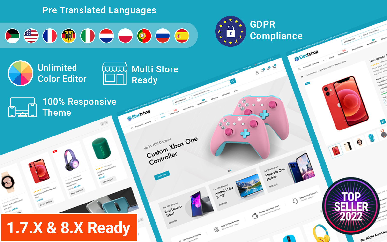 Electshop - Electronics and Digital Store Prestashop Theme