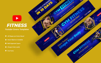Fitness Youtube Cover Templates