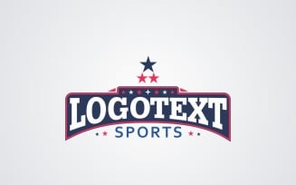 Logo Text Sport Logo Design Template