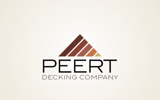 Peert Decking Company Logo Design Template
