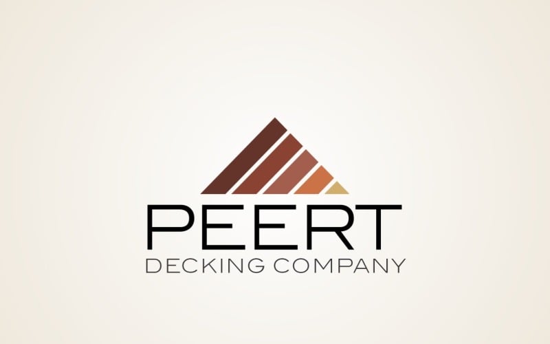 Peert Decking Company Logo Design Template Logo Template