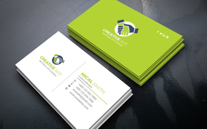 Template #202502 Card Corporate Webdesign Template - Logo template Preview