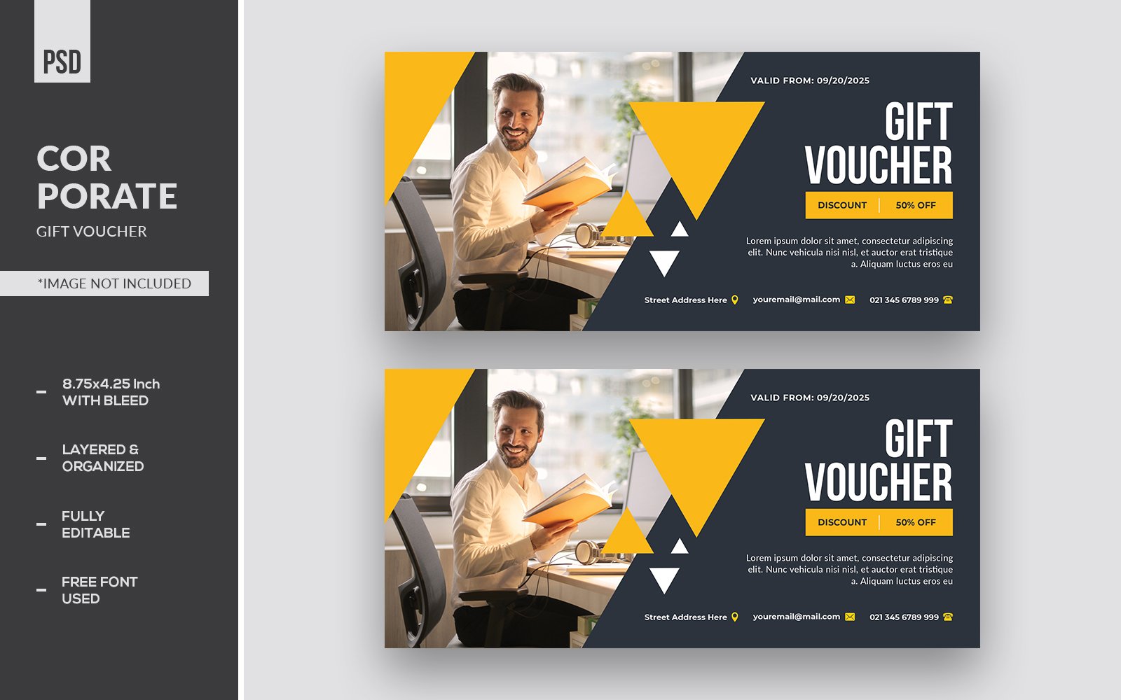 Template #202511 Voucher Gift Webdesign Template - Logo template Preview