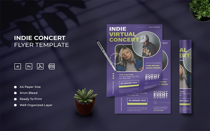 Template #202519 Brochure Poster Webdesign Template - Logo template Preview