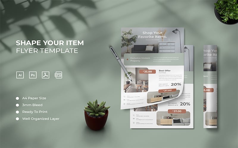 Template #202526 Brochure Poster Webdesign Template - Logo template Preview