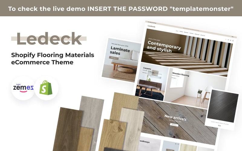 Ledeck - Shopify Flooring Materials eCommerce Theme Shopify Theme