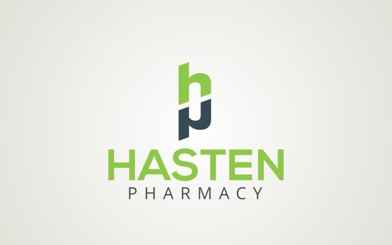 Hasten Pharmacy Corporate Logo Design Template Logo Template