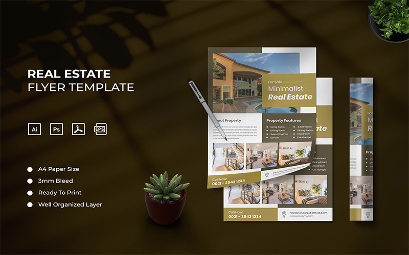 Real Estate - Flyer Template Corporate Identity