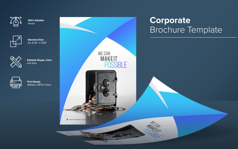 Banking and finance Brochure Corporate Identity