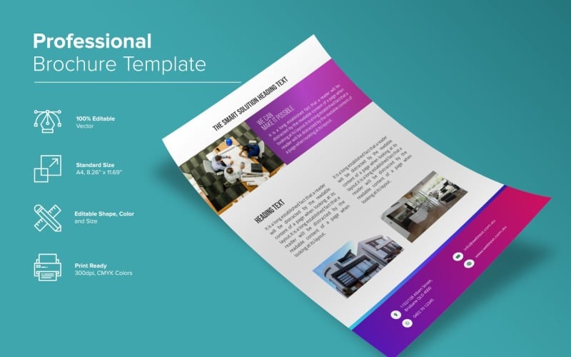 Business solution Brochure Template Corporate Identity