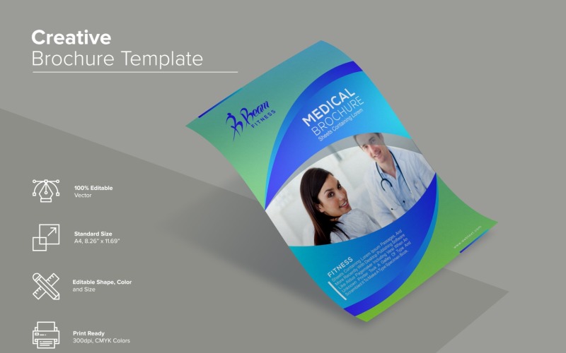 Medical Brochure Design Template Corporate Identity