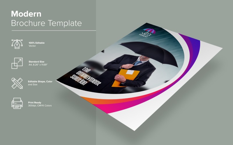 Modern Brochure Design Template Corporate Identity