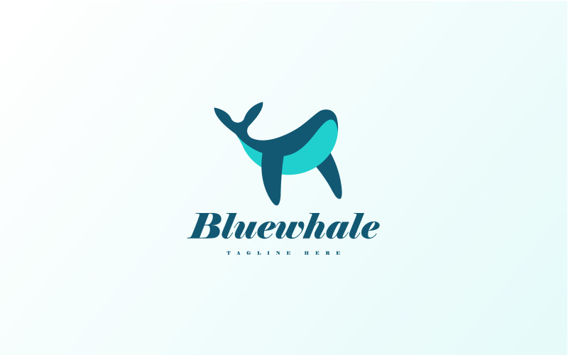 Whale Logo Icon Vector Design Concept Illustration
