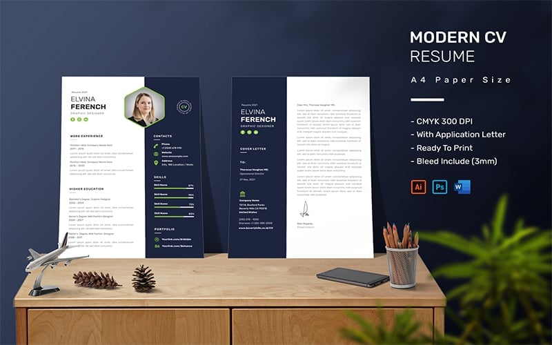 Kit Graphique #202756 Resume Business Divers Modles Web - Logo template Preview