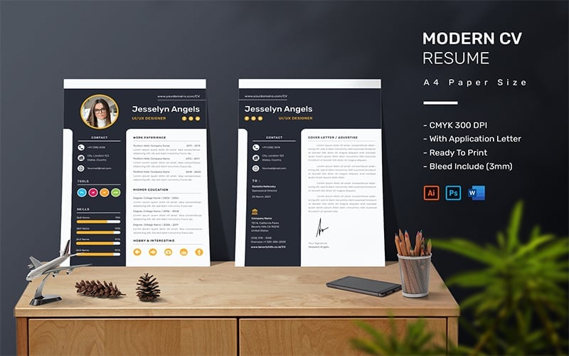 Kit Graphique #202764 Resume Business Divers Modles Web - Logo template Preview