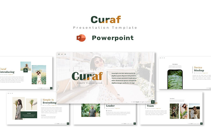 Curaf - Powerpoint Template PowerPoint Template