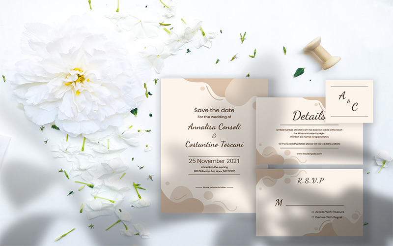 Annalisa Consoli Wedding Set - Invitation Corporate Identity