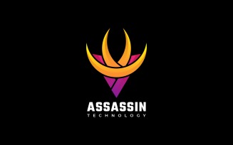 Assassin Gradient Colorful Logo