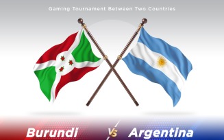 Bosnia versus Argentina Two Flags