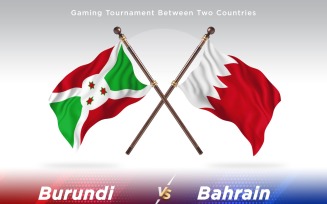 Bosnia versus Bahrain Two Flags