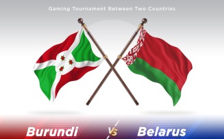 Bosnia versus Belarus Two Flags