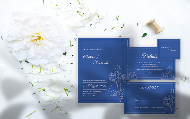 Chiarina Wedding Set - Invitation Corporate Identity