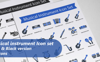 Musical Instrument Icon Set