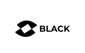 Dynamic Corporate S Black Logo Template