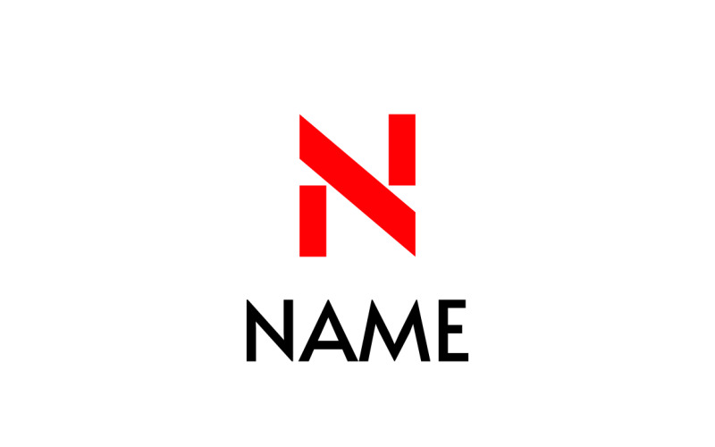 Dynamic N X - Red Corporate Logo Logo Template