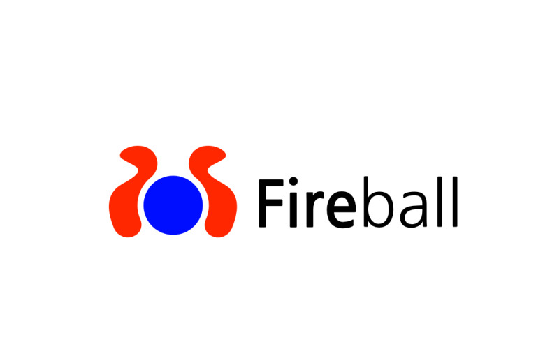 Fire Ball Simple corporate Logo Logo Template