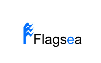 Flag Sea E Clever Logo Template