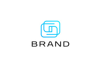 Futuristic Letter O Line - Gradient Logo