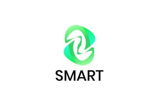 Green Gradient S logo Design