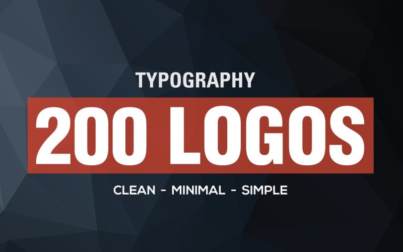 200 Premium Typography Logos Bundle Logo Template