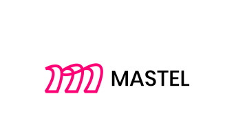 Letter M Pink Pastel Logo