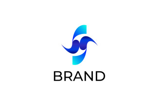Letter S Gradient Drop Logo
