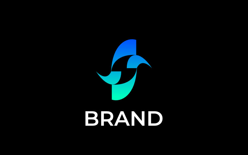 Negative S Gradient Dynamic Logo Logo Template