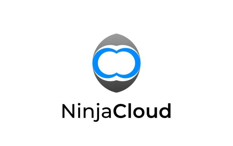 Ninja Mask - Cloud Gradient Logo Logo Template