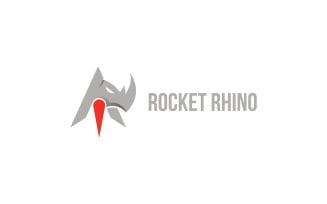 Rocket Rhino Logo Template