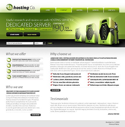 Host page