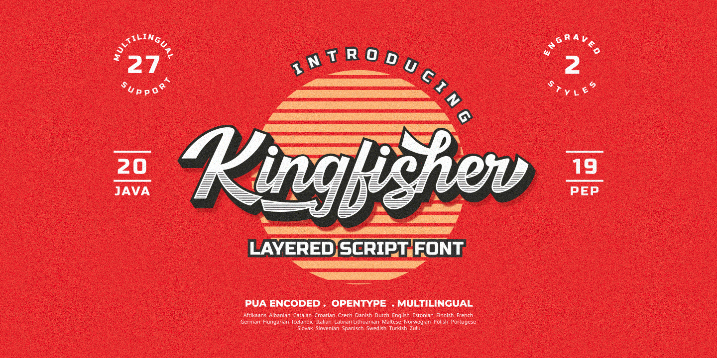 Kingfisher  Layered  Font