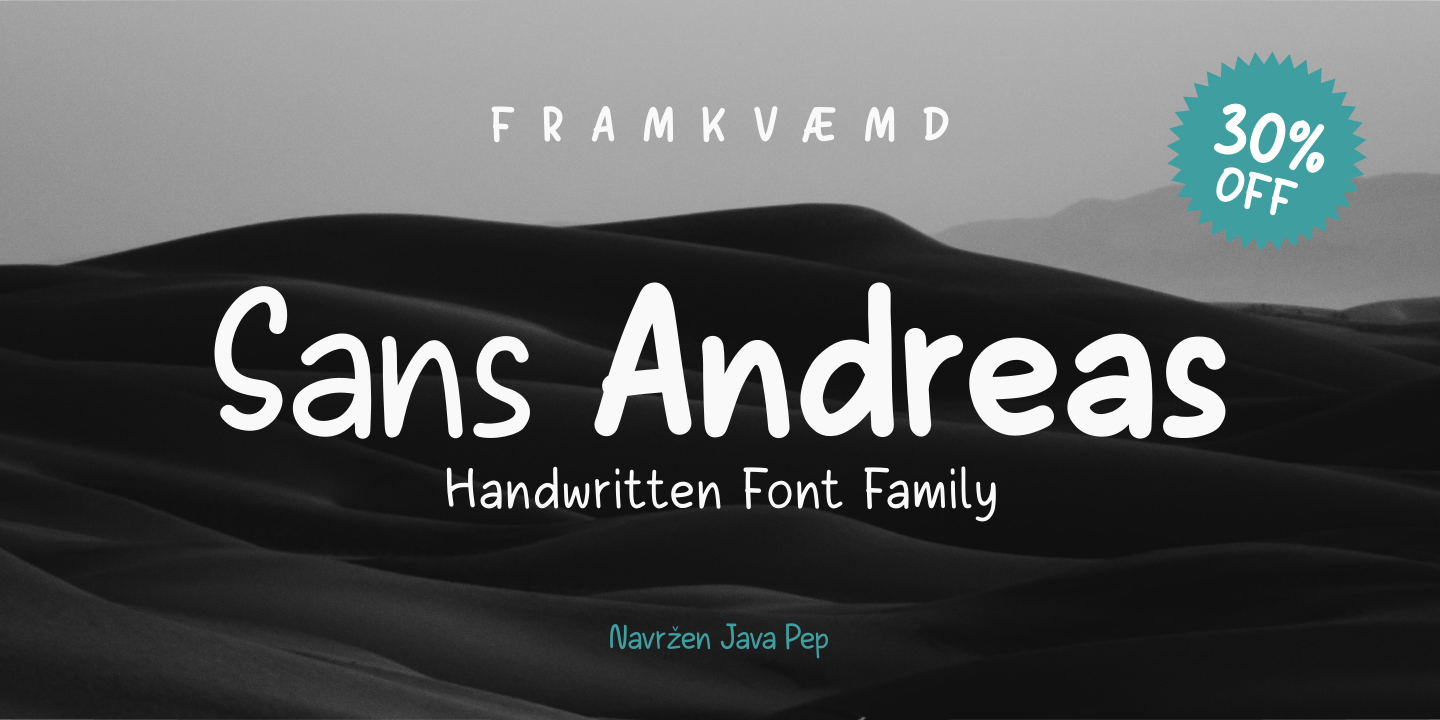 Sans Andreas Handwritten Family Fonts