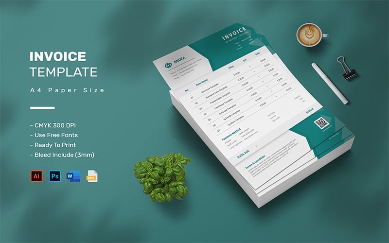 Template #203074 Billing Stationery Webdesign Template - Logo template Preview