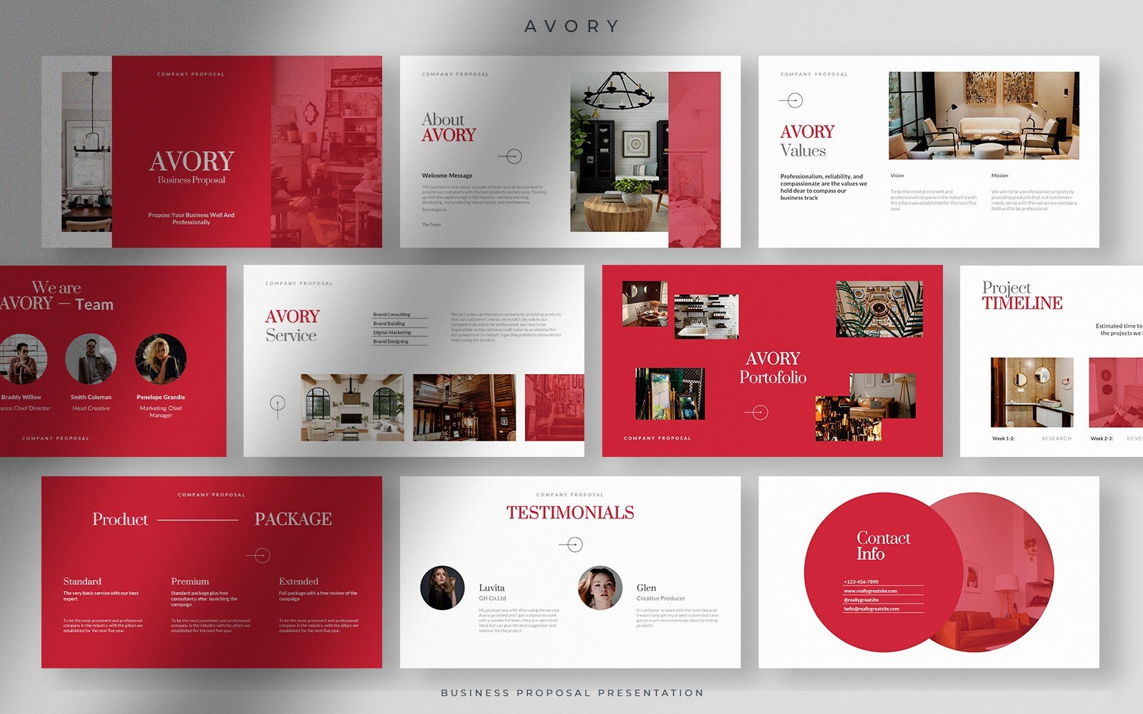 Kit Graphique #203075 Avory Business Divers Modles Web - Logo template Preview