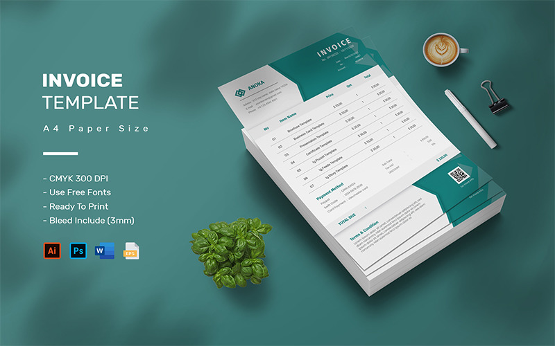 Anoka - |Invoice Template| Corporate Identity