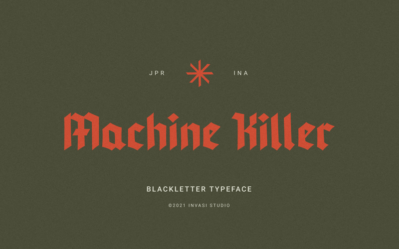 Machine Killer - Blackletter Font