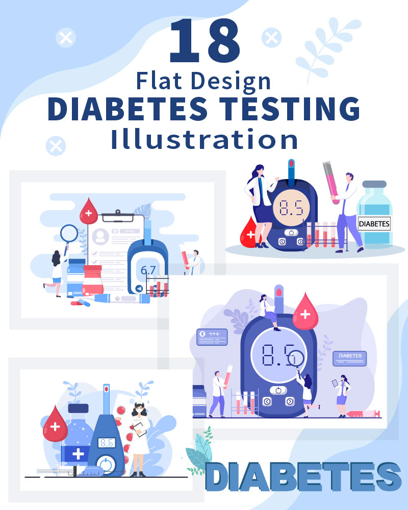 Kit Graphique #203187 Diabetes Test Divers Modles Web - Logo template Preview