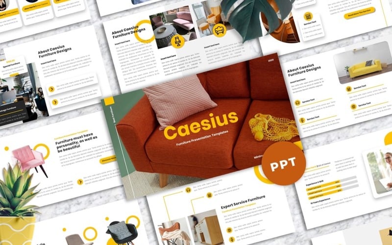 Caesius - Furniture Powerpoint PowerPoint Template