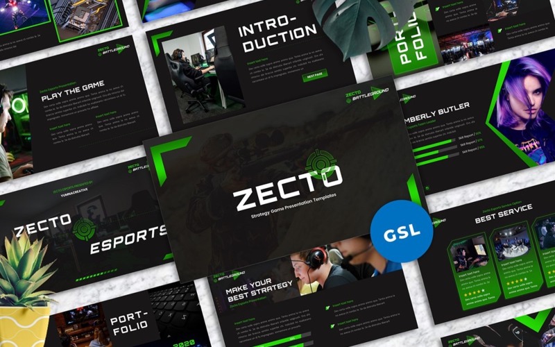 Zecto - Esports Game Googleslide Google Slide