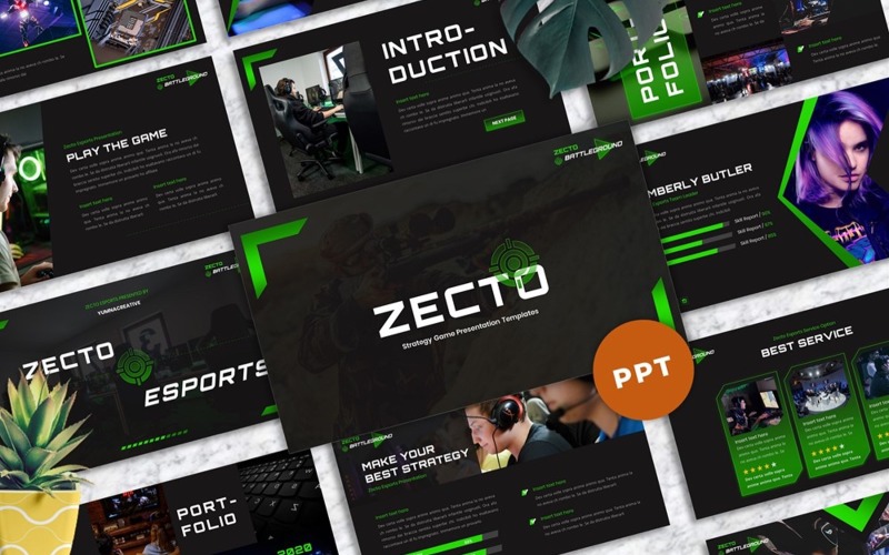 Zecto - Esports Game Powerpoint PowerPoint Template